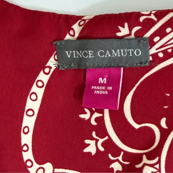 VINCE COMUTO tunic in a beautiful burgundy with white in med - Picture 8 of 15